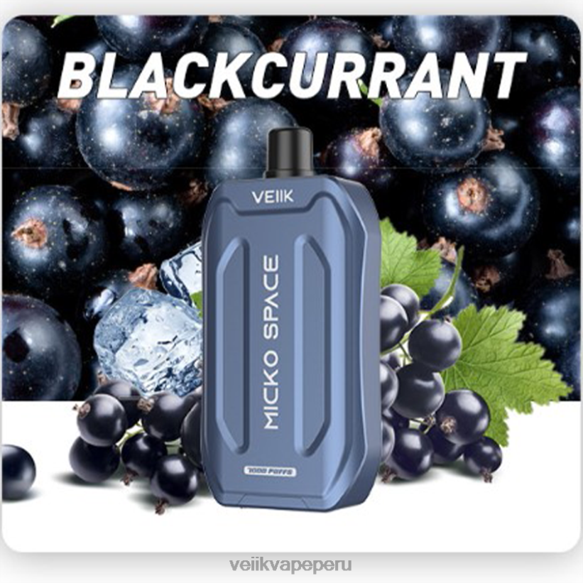 82ZJ8241 grosella negra VEIIK Micko Space vape desechable 7000 inhalaciones - VEIIK Vape Peru