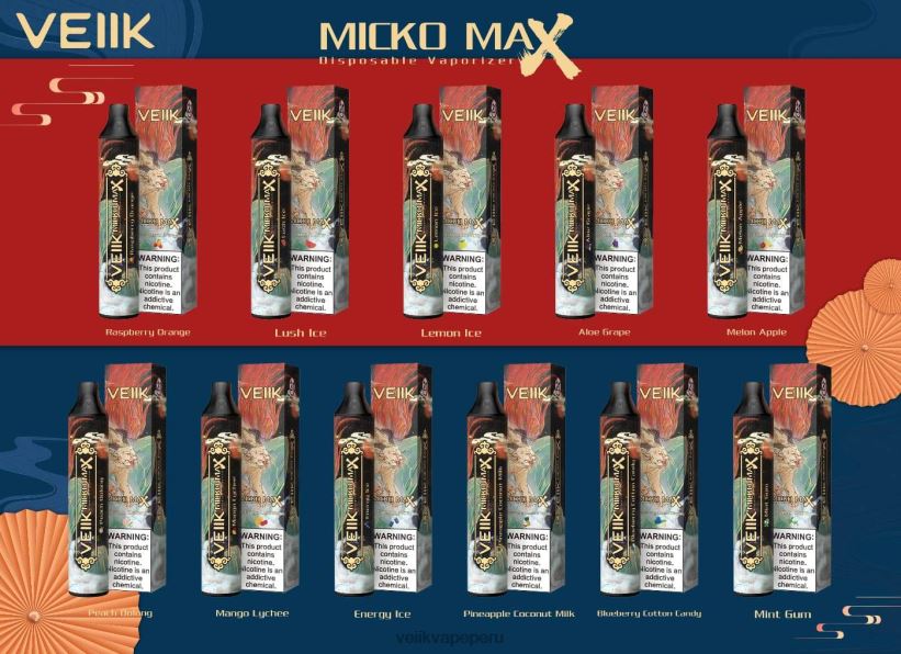 82ZJ8242 lichi de mango VEIIK Micko MAX vaporizador desechable 1500 inhalaciones - VEIIK Vape Lima
