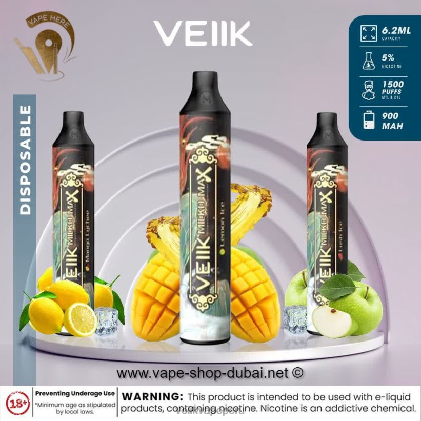 82ZJ8243 áloe uva VEIIK Micko MAX vaporizador desechable 1500 inhalaciones - VEIIK Vape Price